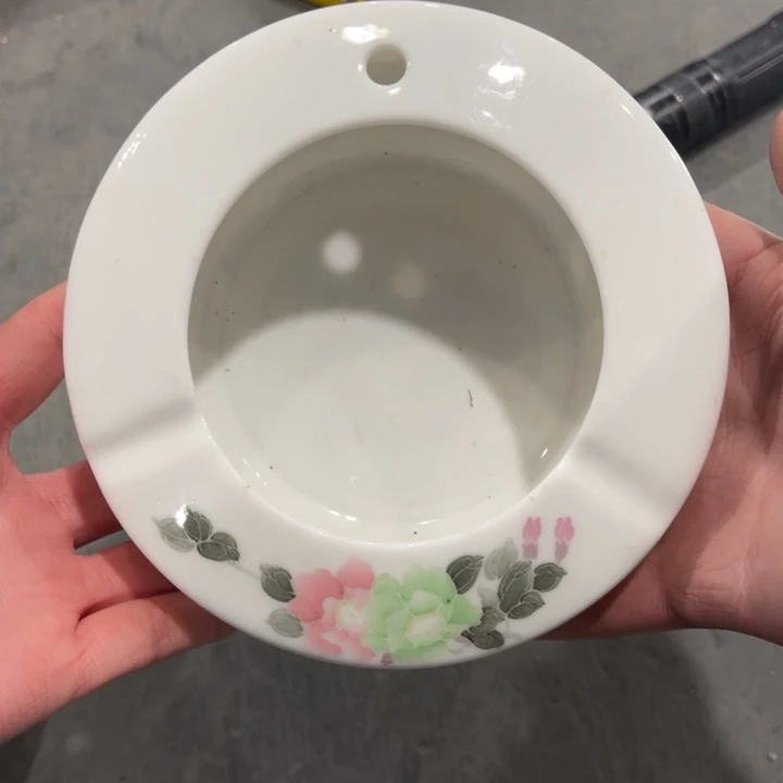 醴陵高温瓷釉下手绘13.5厘米