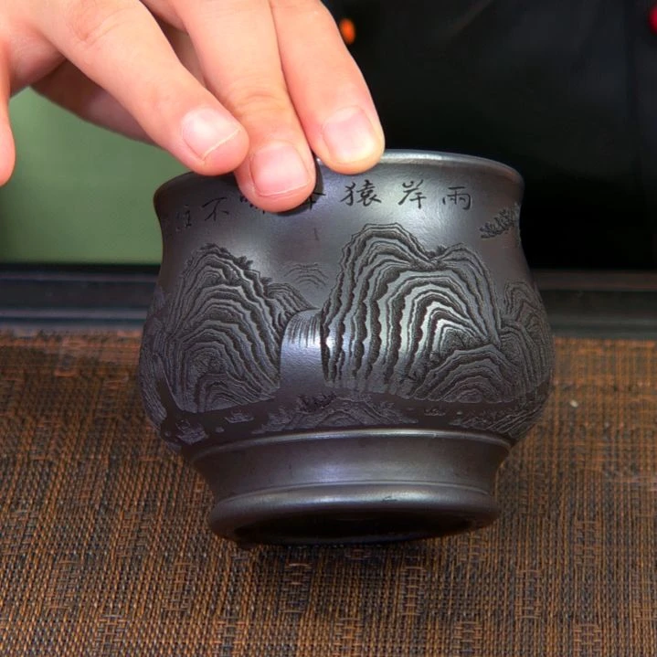 茶杯紫砂高货放漏
