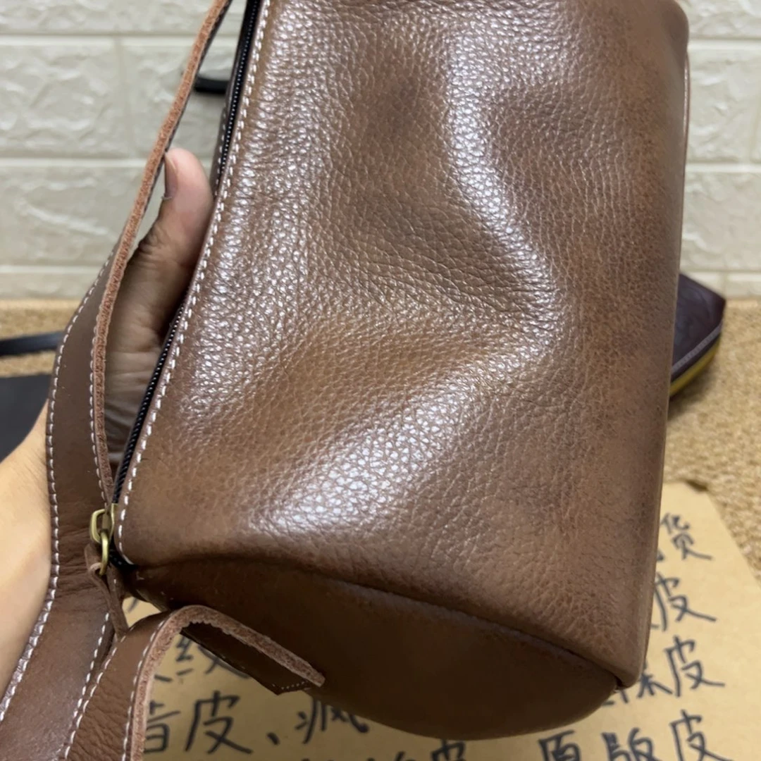 【闪购商品】头层牛皮棕色