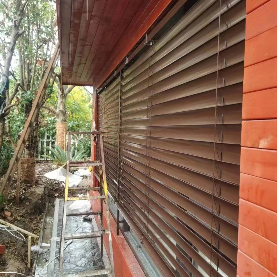 定制电动R80升降遮光百叶窗帘适用于书房高端别墅办公室餐厅节能