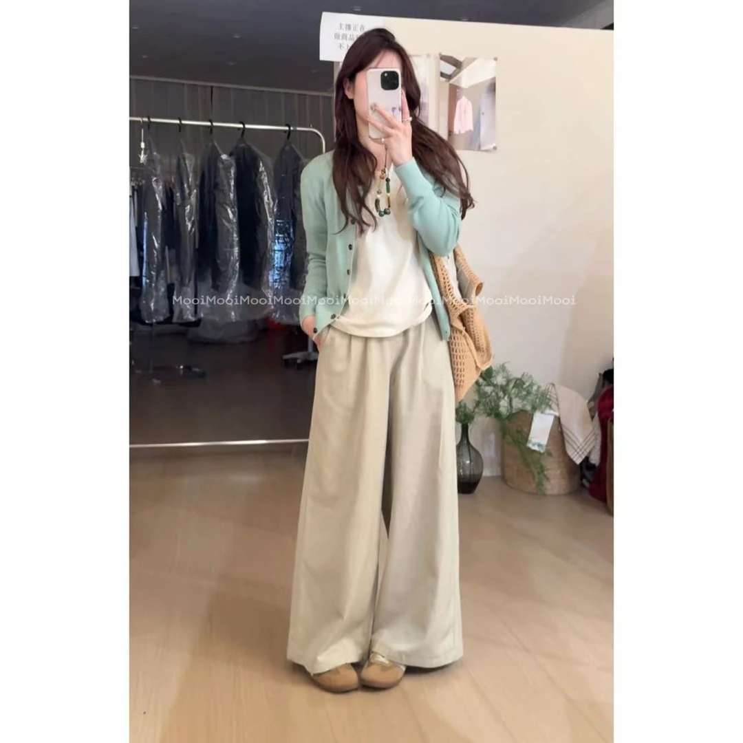 【mooi】'春野来信'春夏新款韩版ins风小众设计感毛针织开衫