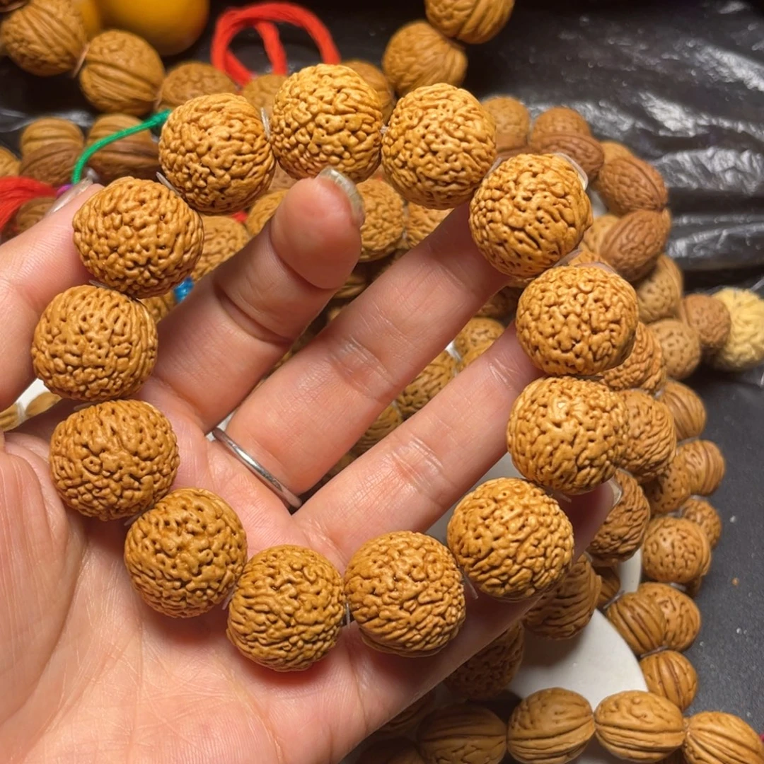 前****桃木桃核手串19+龙鳞王