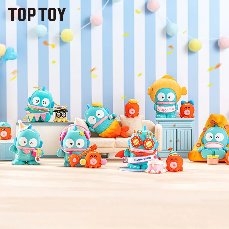 【送礼好物】TOPTOY三丽鸥半鱼人生日大快乐系列盲盒桌面摆件潮玩