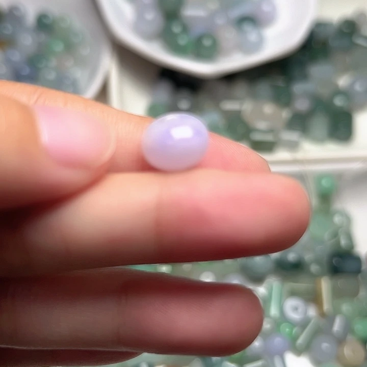 翡翠散珠天然卡10翡翠古珠