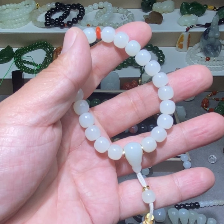 和田玉未镶嵌手链