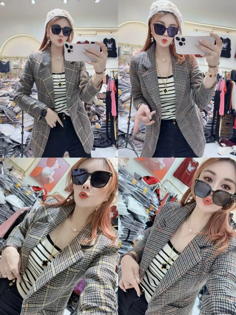 新款夹棉加厚西装外套7620