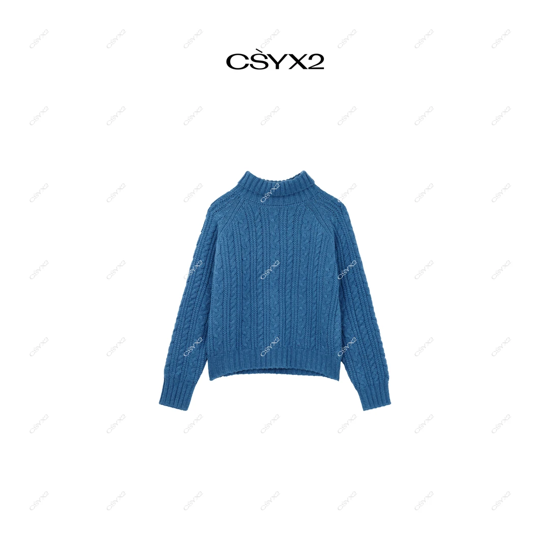 CsyX2-2025A/W 秋冬新品 半高领长袖毛衣WA4DM032