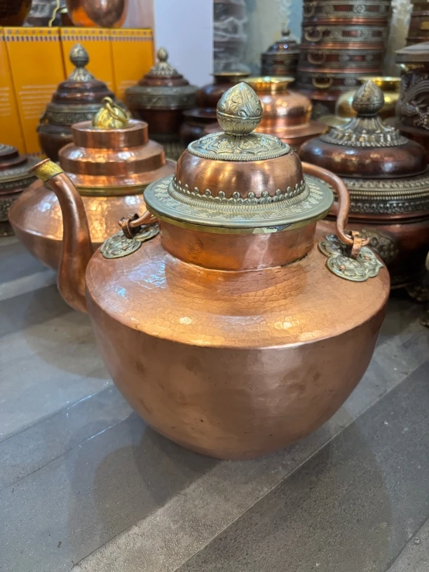 精品纯紫铜大号茶壶