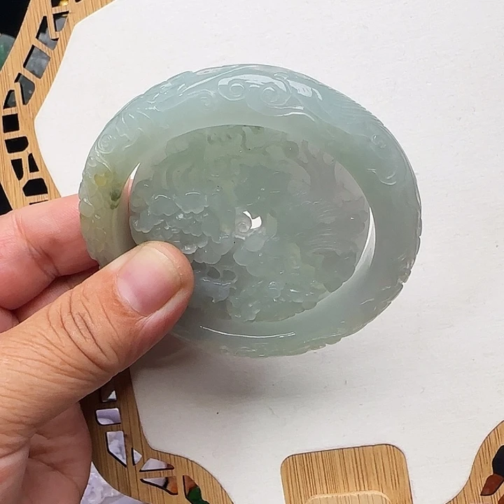定制翡翠未镶嵌翡翠手镯57