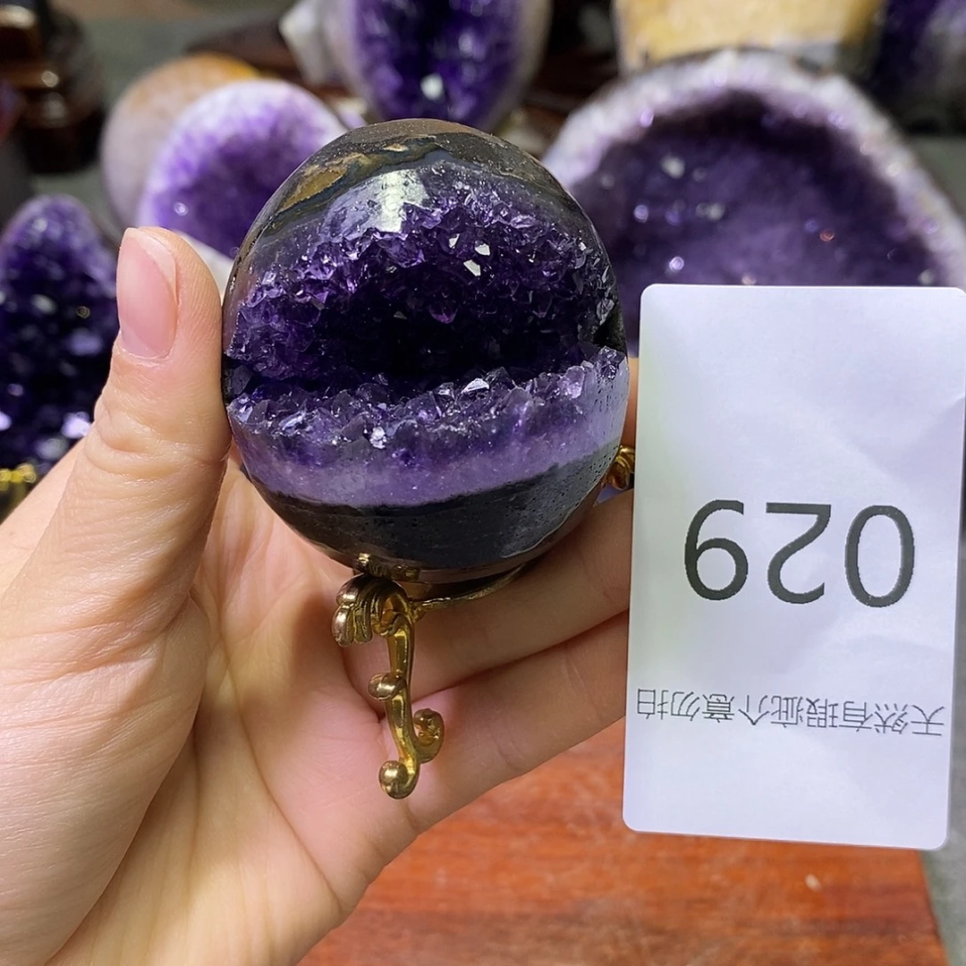 紫晶珠宝半成品未镶嵌