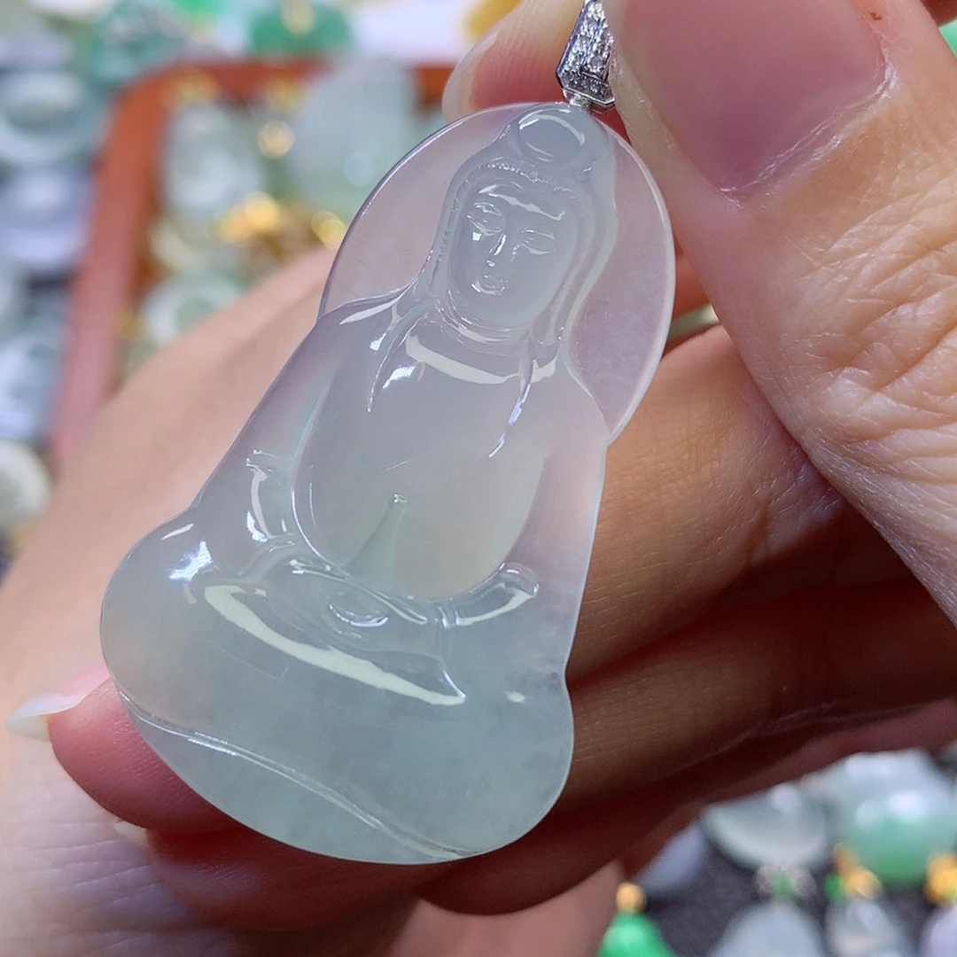 【闪购商品】吊坠(赠链)18K金镶嵌翡翠