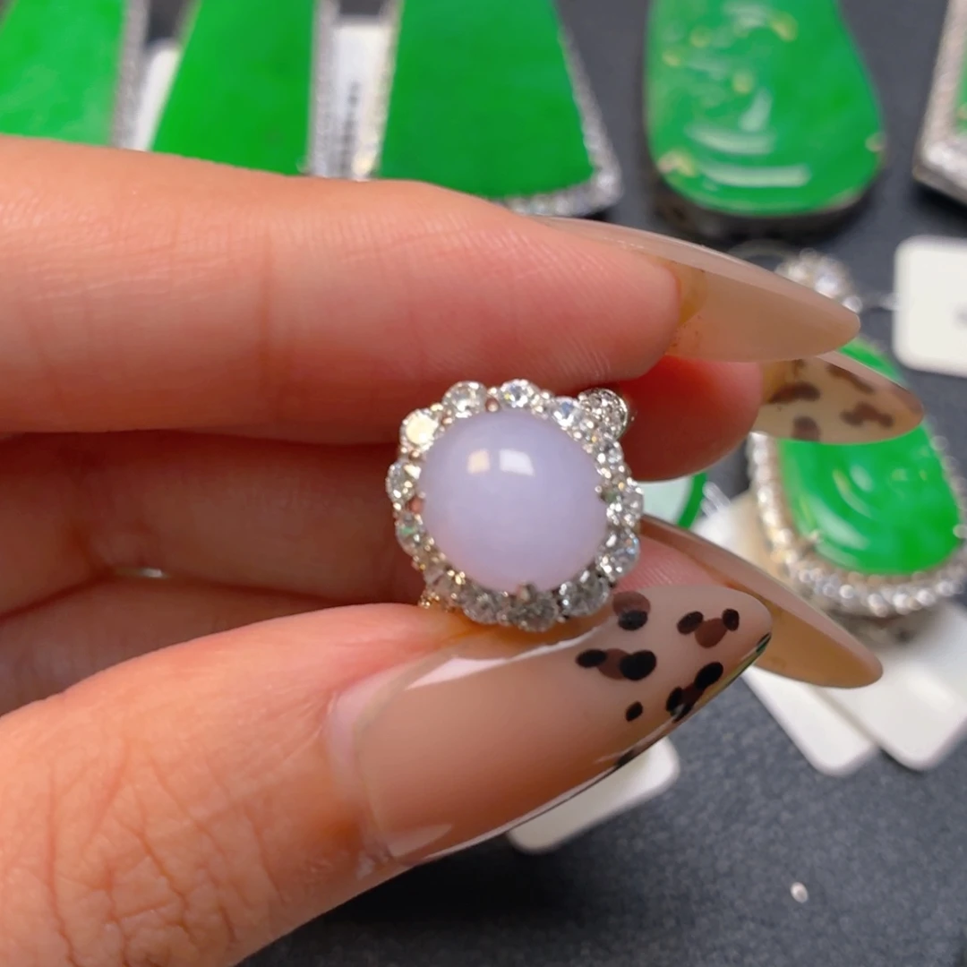 翡翠银S925镶嵌颈饰