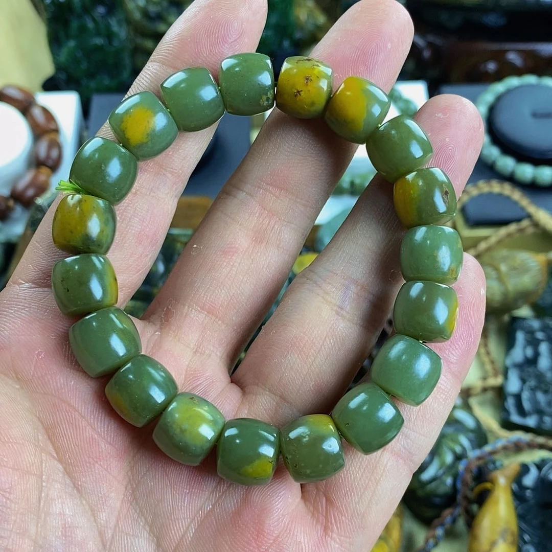 和田玉手串未镶嵌凌