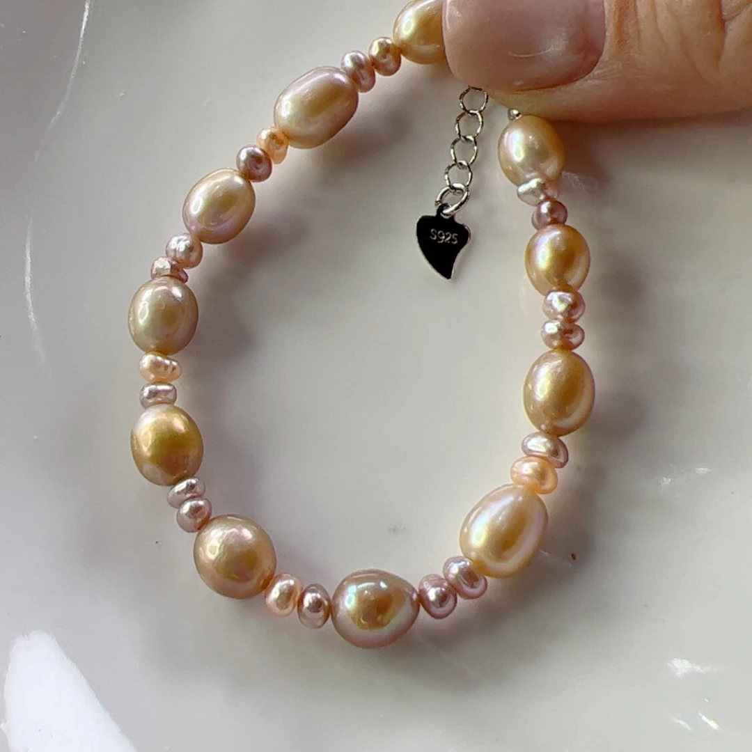 手链淡水珍珠合金