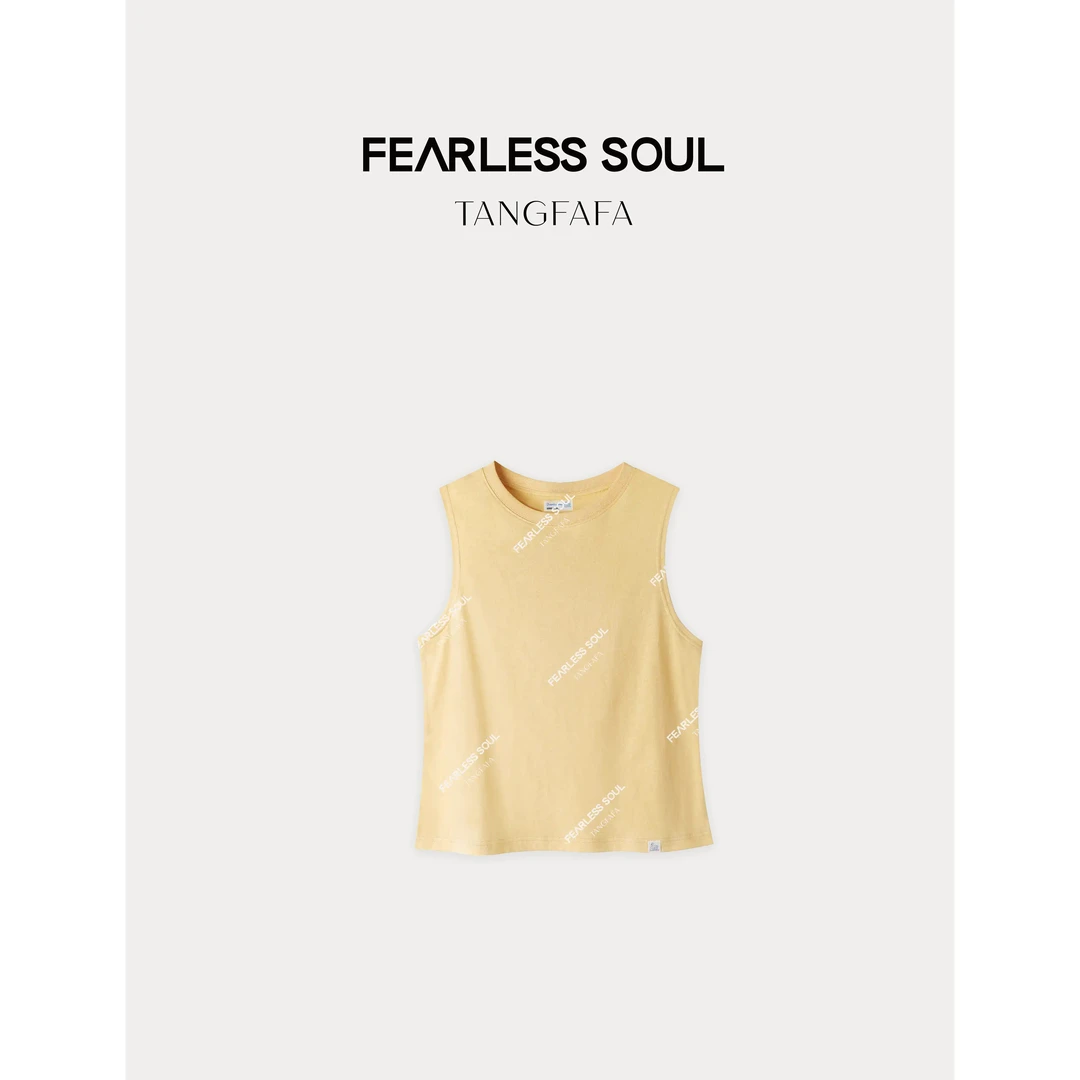 TFF X FS 25春夏季宽松黄色无袖背心 6486 -