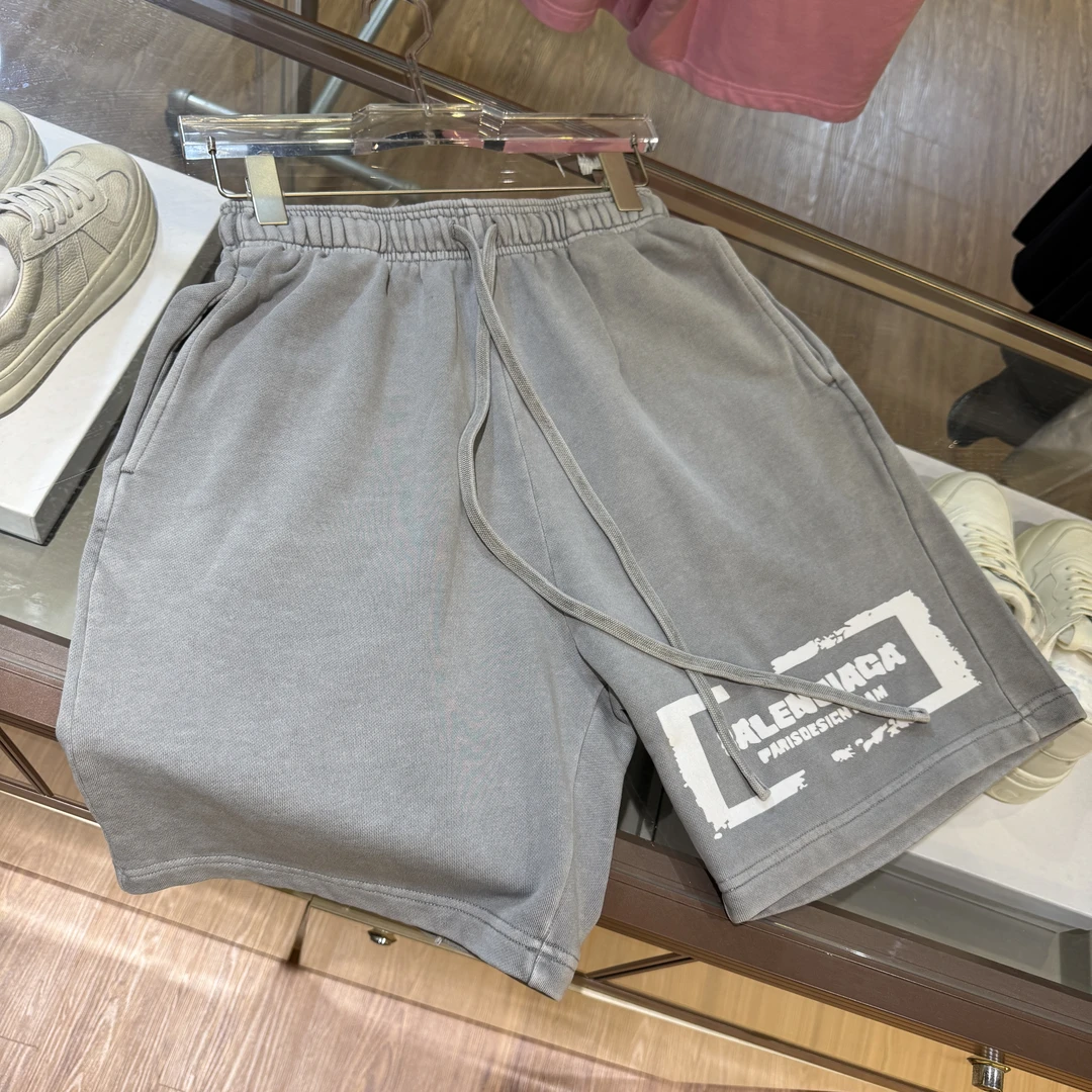 花花【030】TC002# 夏季潮奢男轻奢时尚宽松休闲透气短卫裤