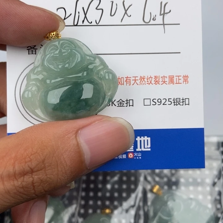 翡翠未镶嵌颈饰吊坠