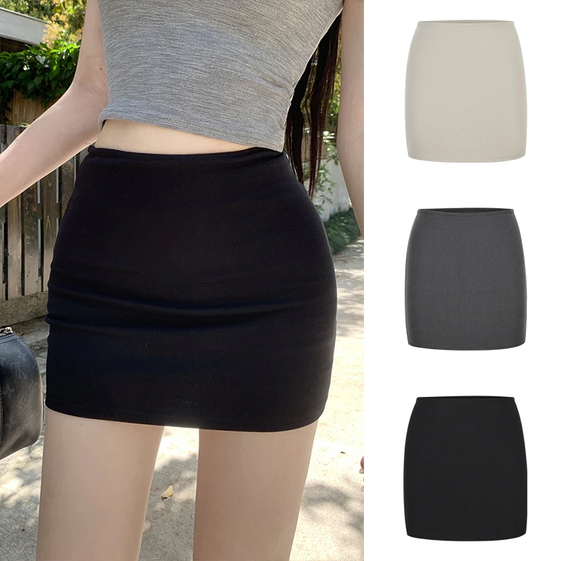 Moses Queen/魔西女王辣妹纯欲风高腰修身包臀裙气质褶皱半身短裙