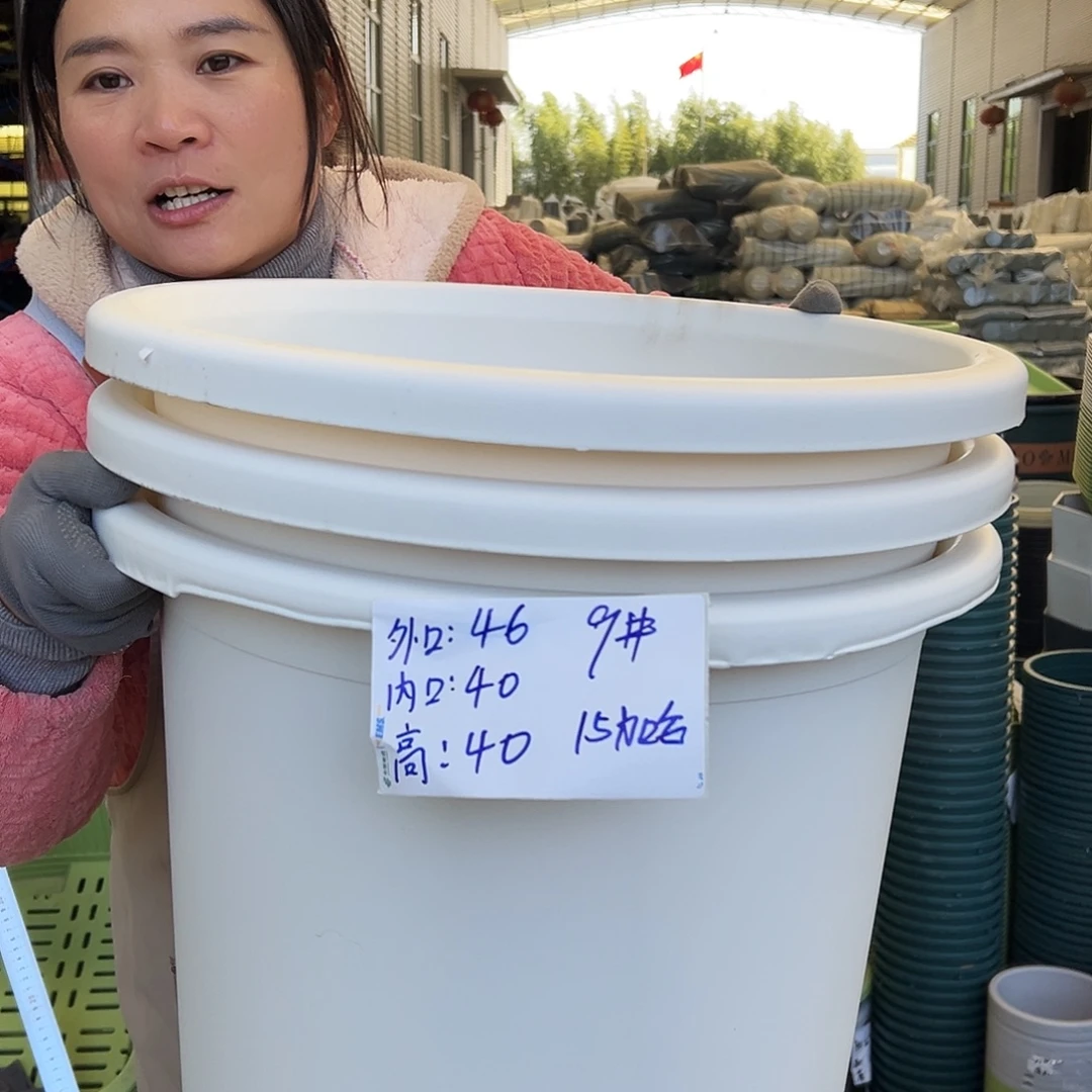 瑕疵四季盆9#白色3个无托