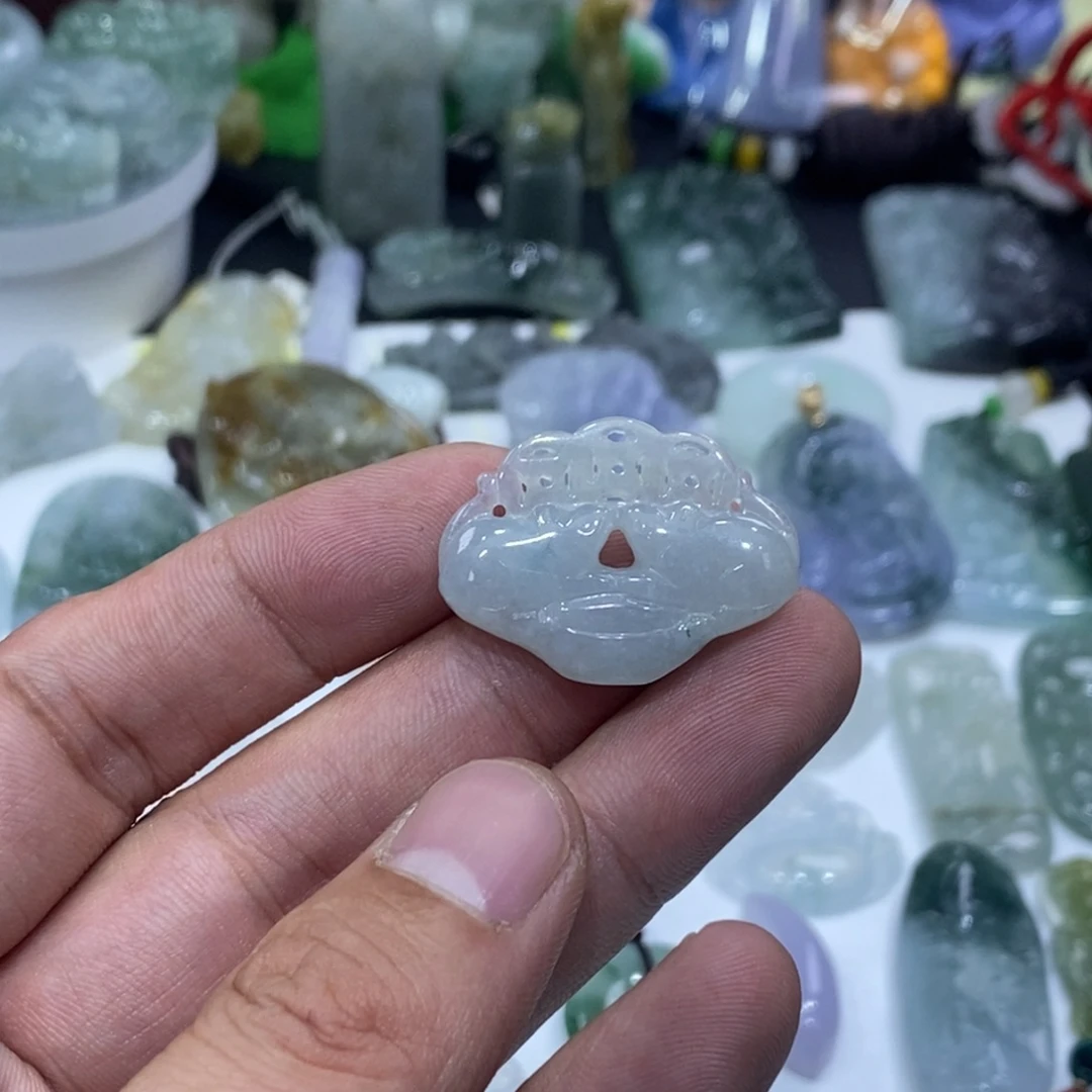 翡翠未镶嵌吊坠(不含链)老鼠运财