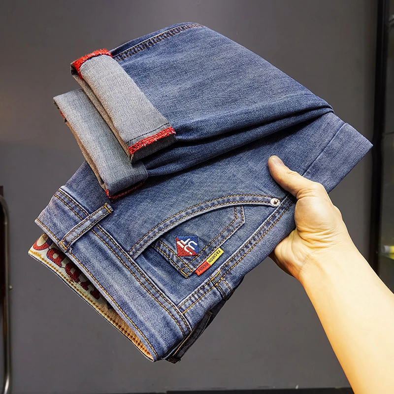 【欧版大牛】男士牛仔裤男款爆款2025新款夏季薄款轻奢百搭刺绣男裤