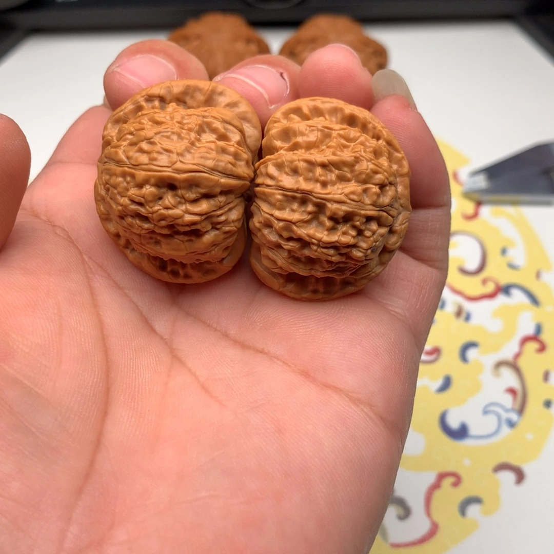 文玩核桃把件38白狮子38