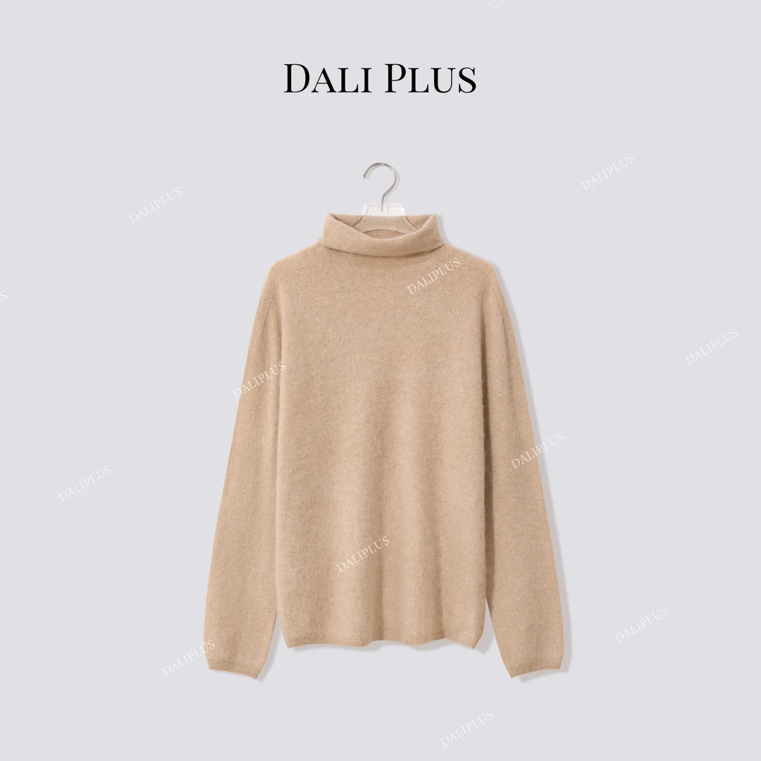 DALI PLUS“山羊绒拉绒毛衣”堆堆领百搭款针织-D5MM3207