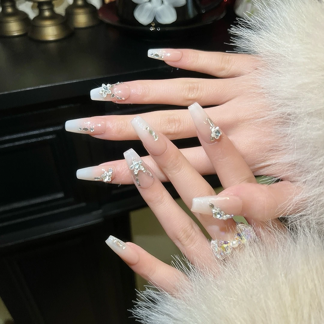 郭小双穿戴甲【云樱】全华版手工穿戴甲10片盒装-H30665