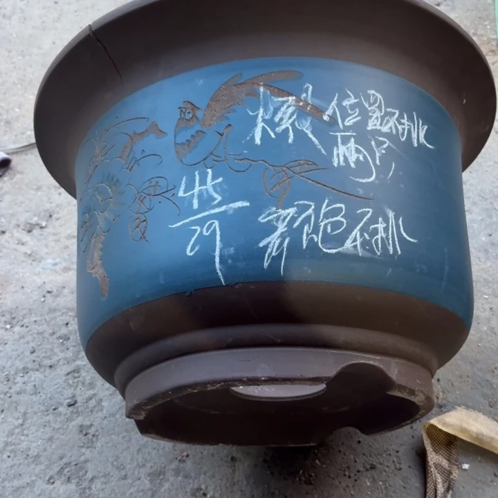 宜兴紫砂花盆，现货发