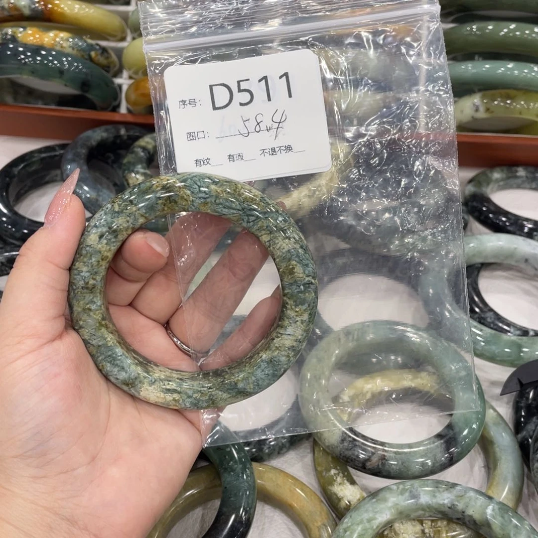 未镶嵌蛇纹石玉手镯