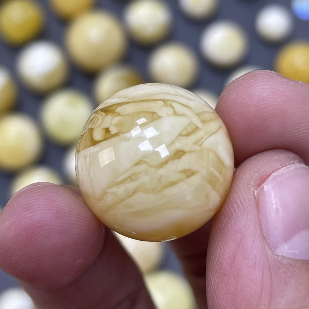 魔梵珠宝｜20.1mm俄料天然蜜蜡 浓蜡妖花千层雪虎皮款式