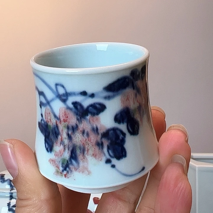 青花釉里红色差放漏50cc