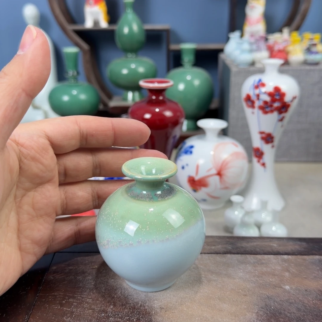 陶瓷手工小花器摆件