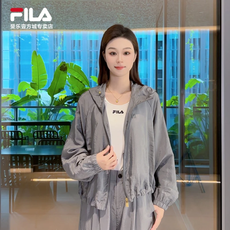 Fila/斐乐【冬季穿搭】25新款运动百搭女休闲梭织外套F11W525701F