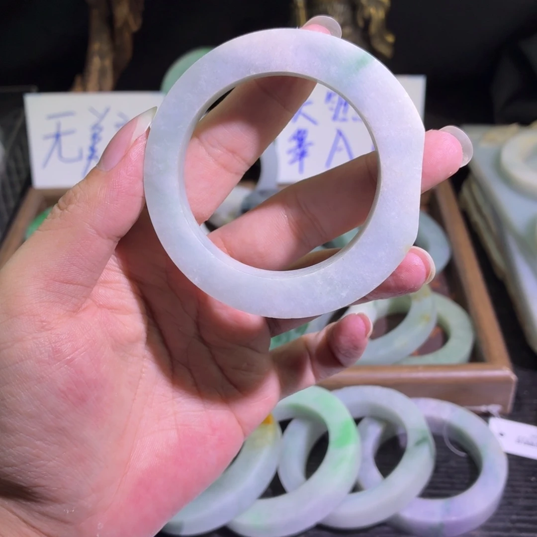 定制翡翠未镶嵌缅甸翡翠A货手镯毛胚定制