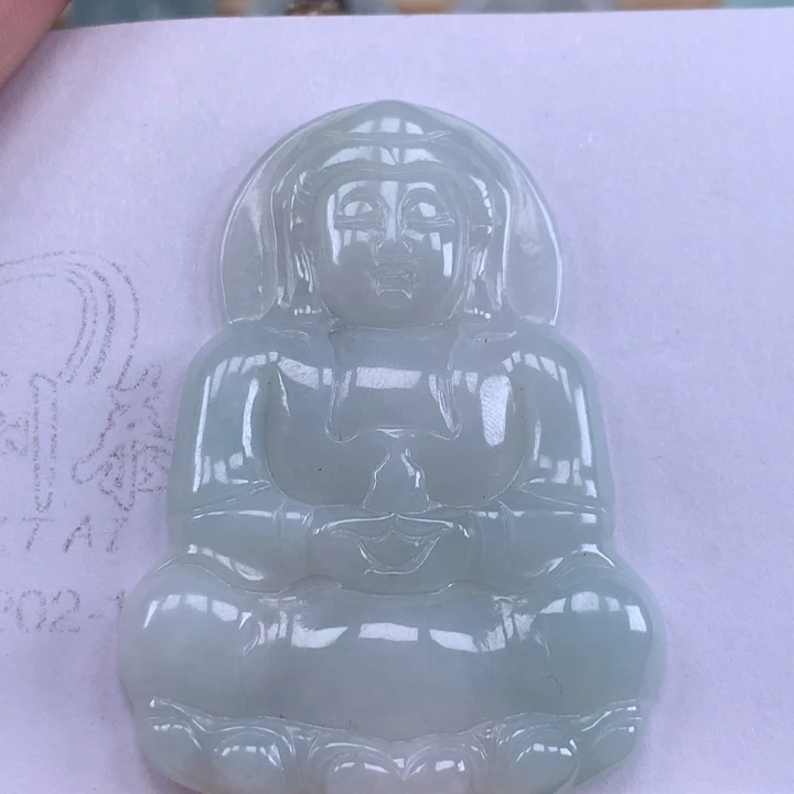 颈饰未镶嵌翡翠观音