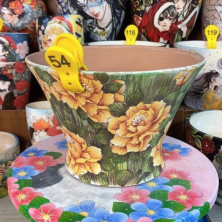 景德镇精品博采美盆23.5/16