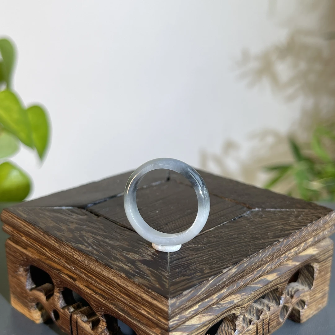 JXA15-03 天然缅甸A货翡翠 翡翠戒圈20#