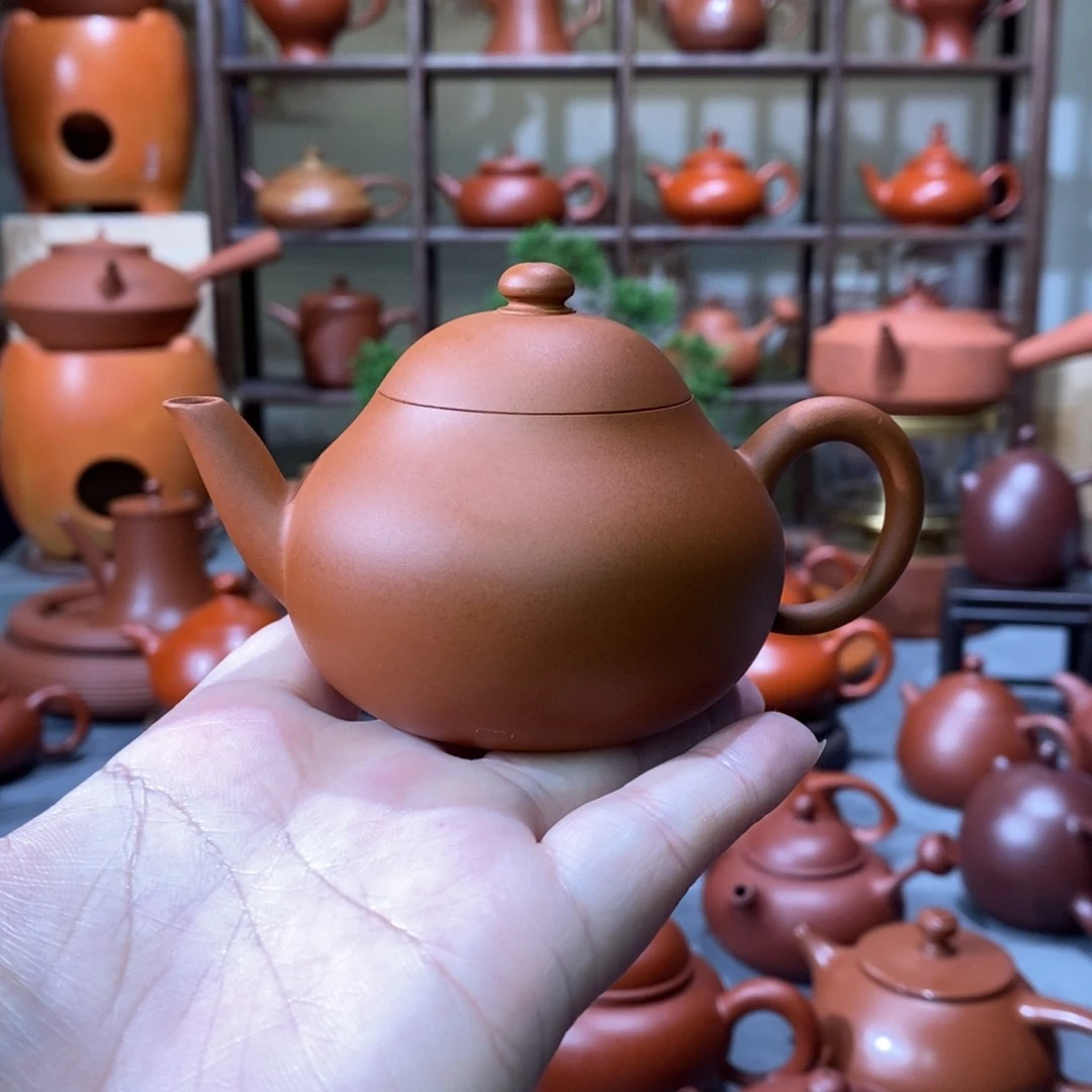 紫砂茶壶全手工鸡蛋黄梨壶100cc