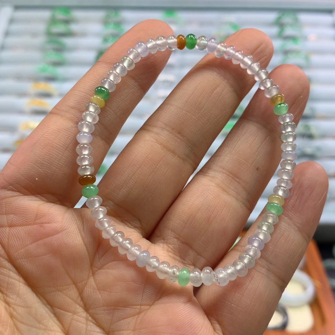 翡翠未镶嵌戒指手串