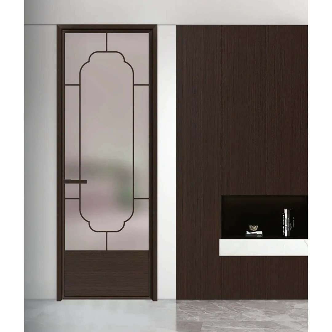 复古卫生间门玻璃平开门定制/法式复古/宋式美学