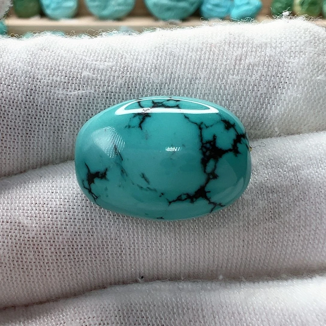 未镶嵌绿松石随形14.2mm