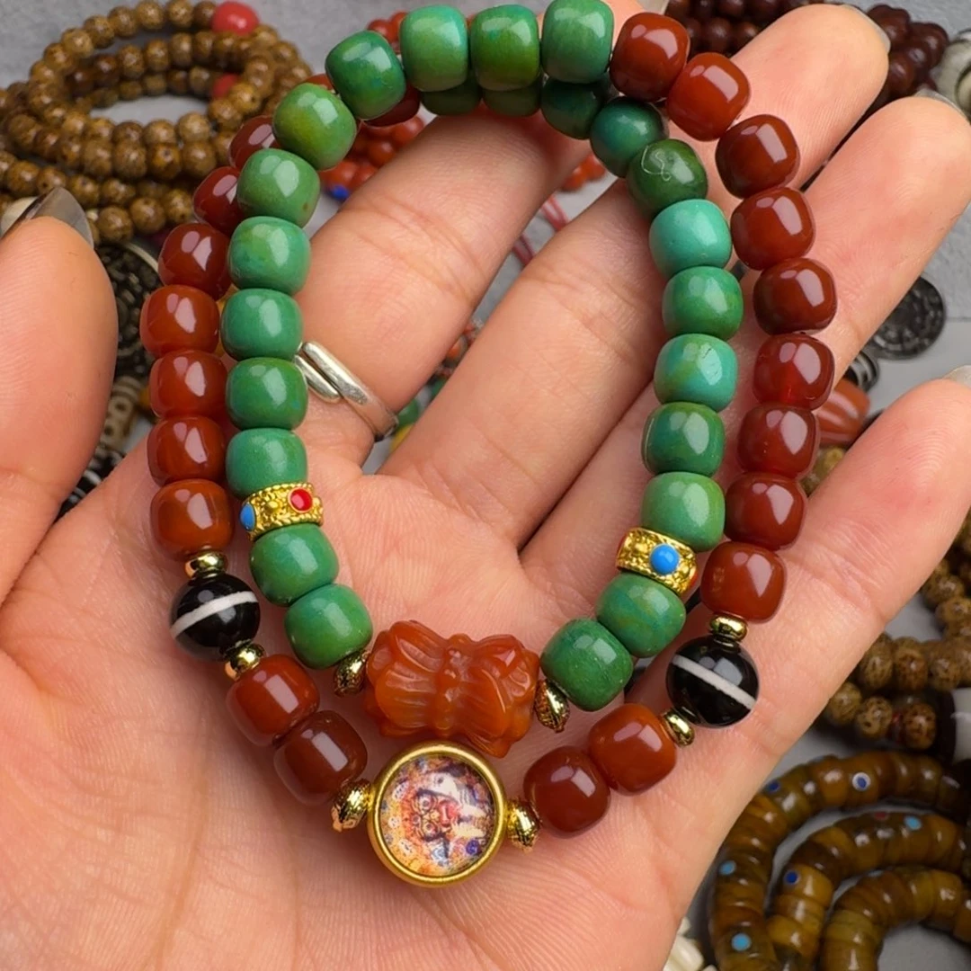 泥塑泥塑藏式手串专拍链接