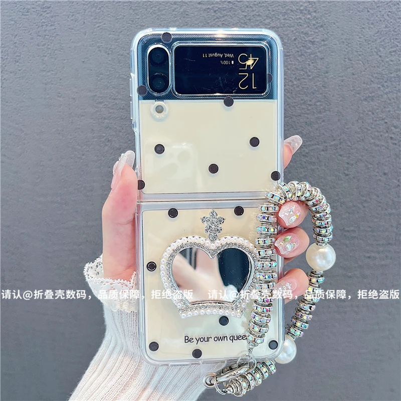 （三星zflip4系列)直边折叠壳适用三星zflip4/三星zflip3手机壳潮