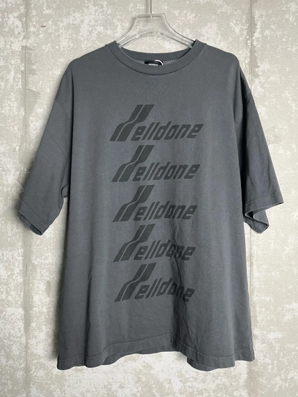 未使用 MaxMara XL*1/Welldone弹幕logo印花短袖/10096