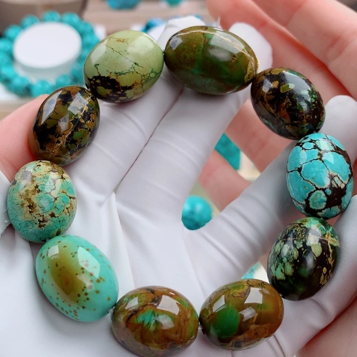 绿松石未镶嵌挂件