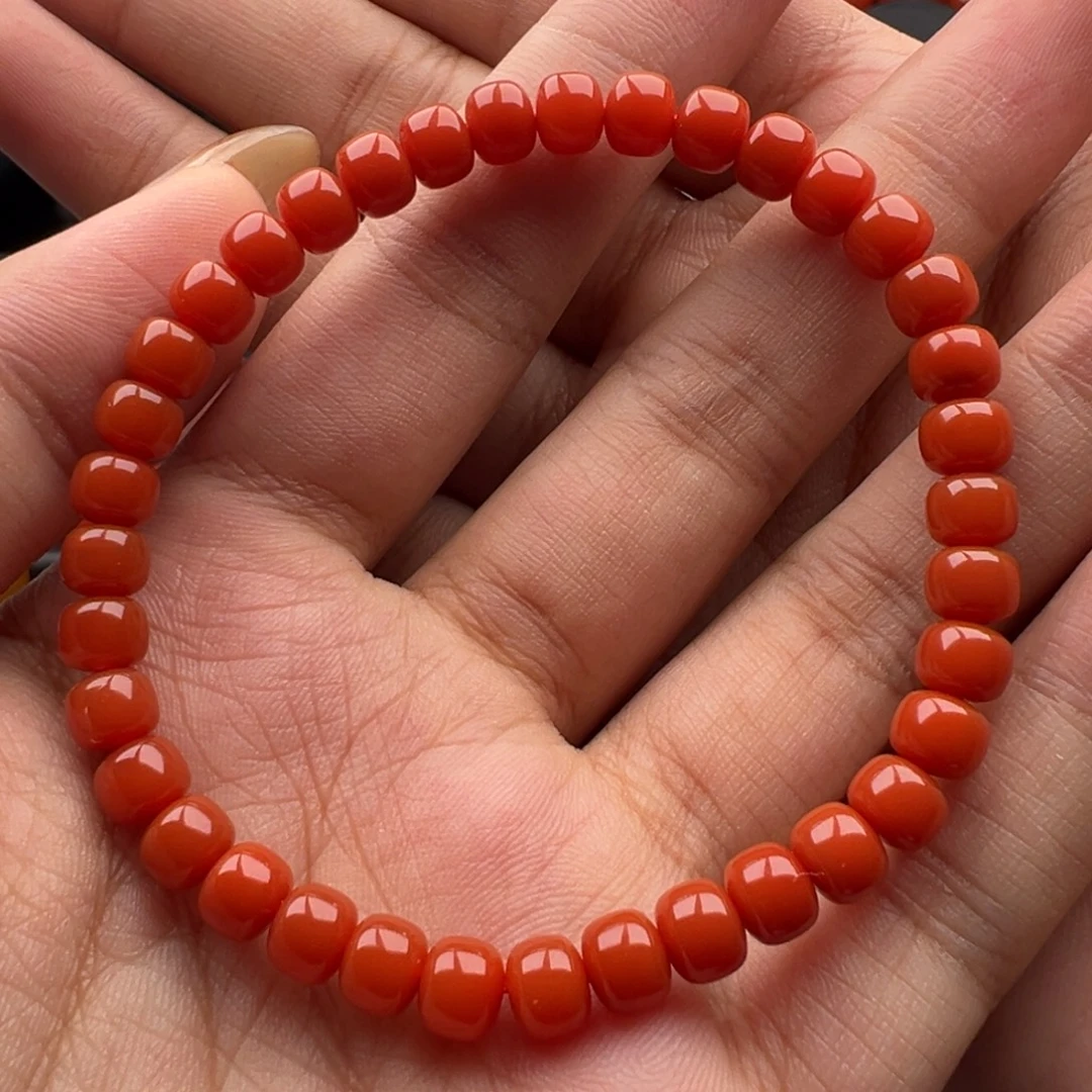 南红玛瑙未镶嵌老型单圈6