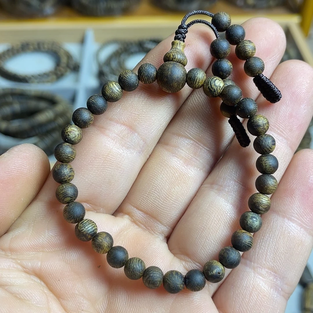 沉香沉香碎屑奇楠沉香单圈5毫米高品质