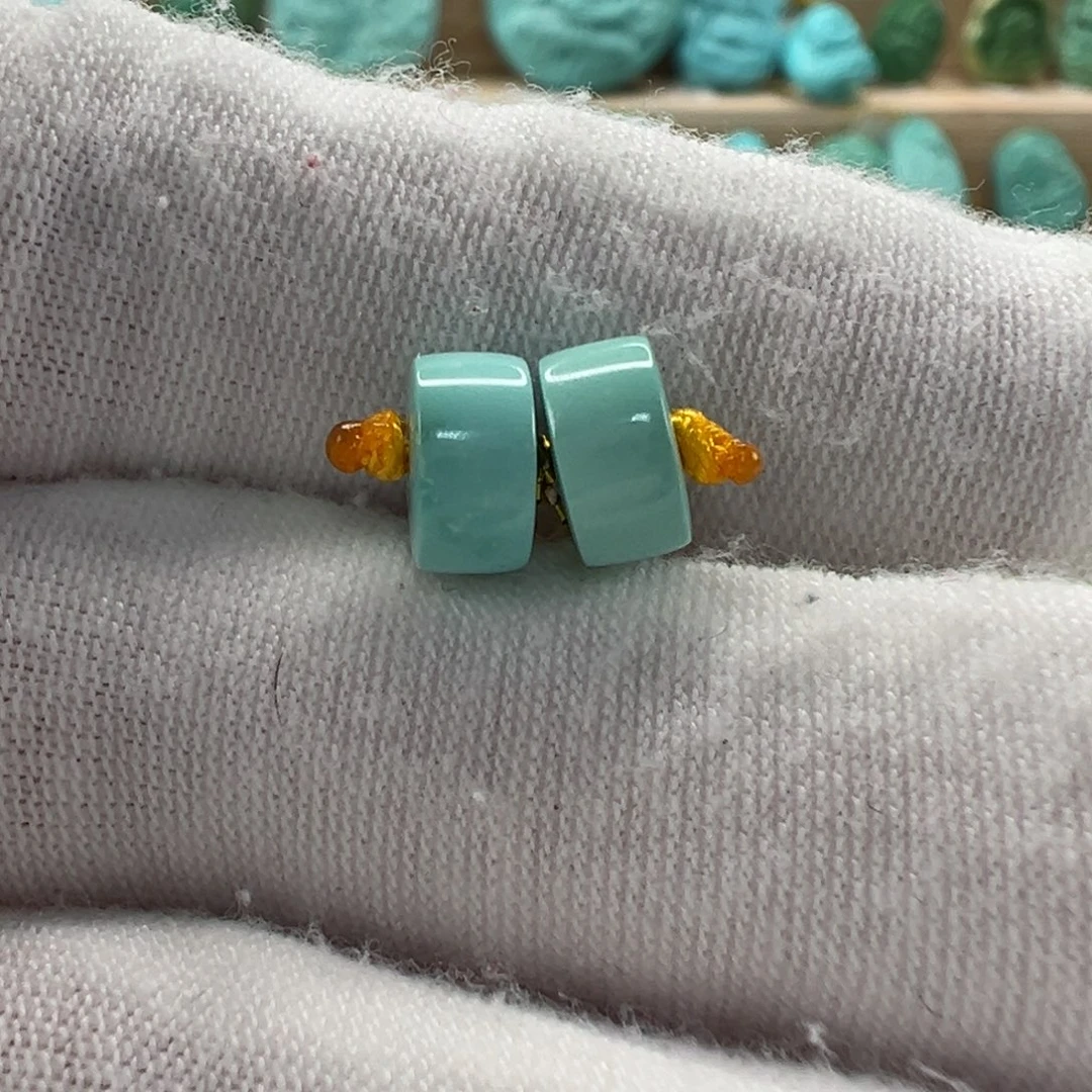 未镶嵌绿松石直切珠7.5x4mm