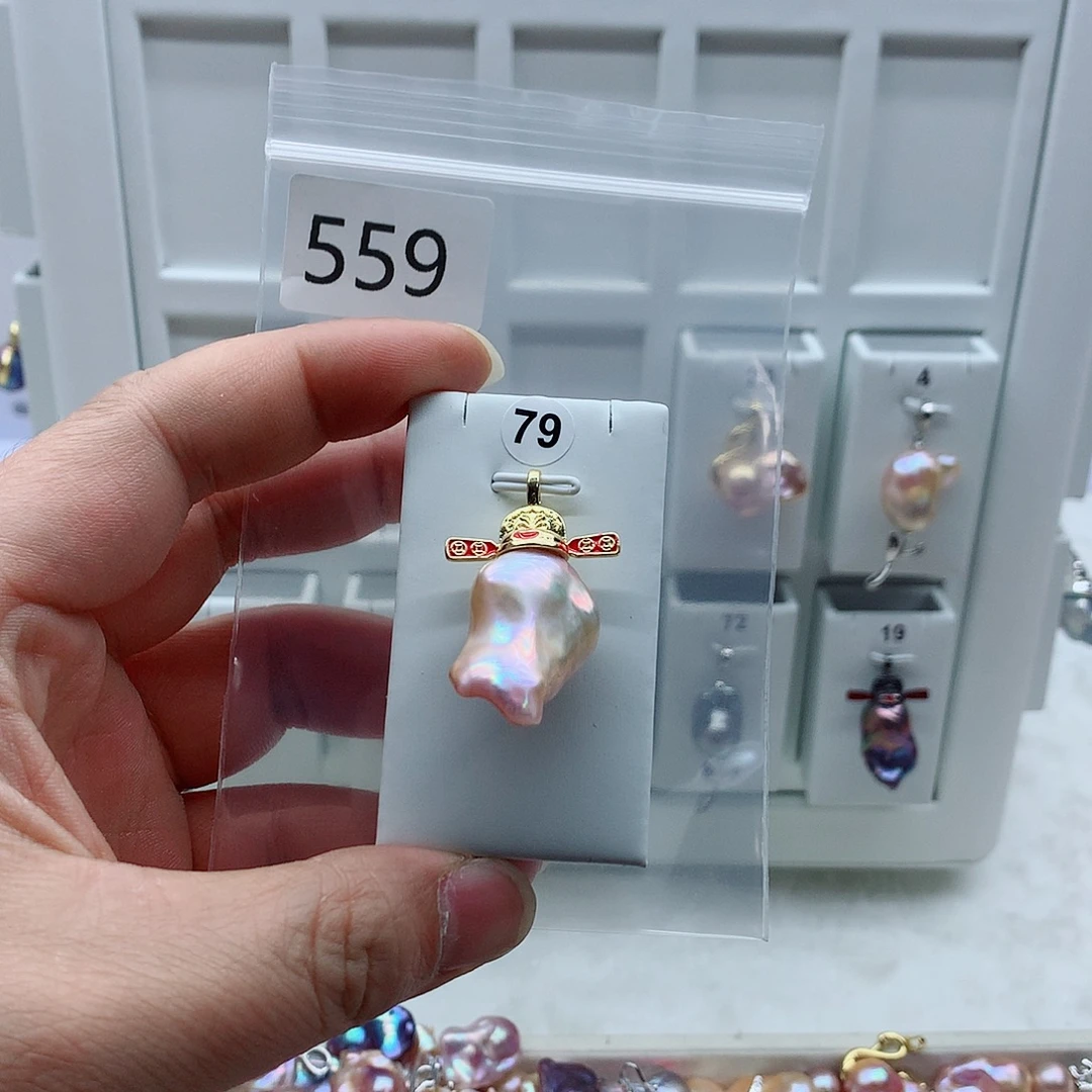 淡水珍珠吊坠(不含链)合金